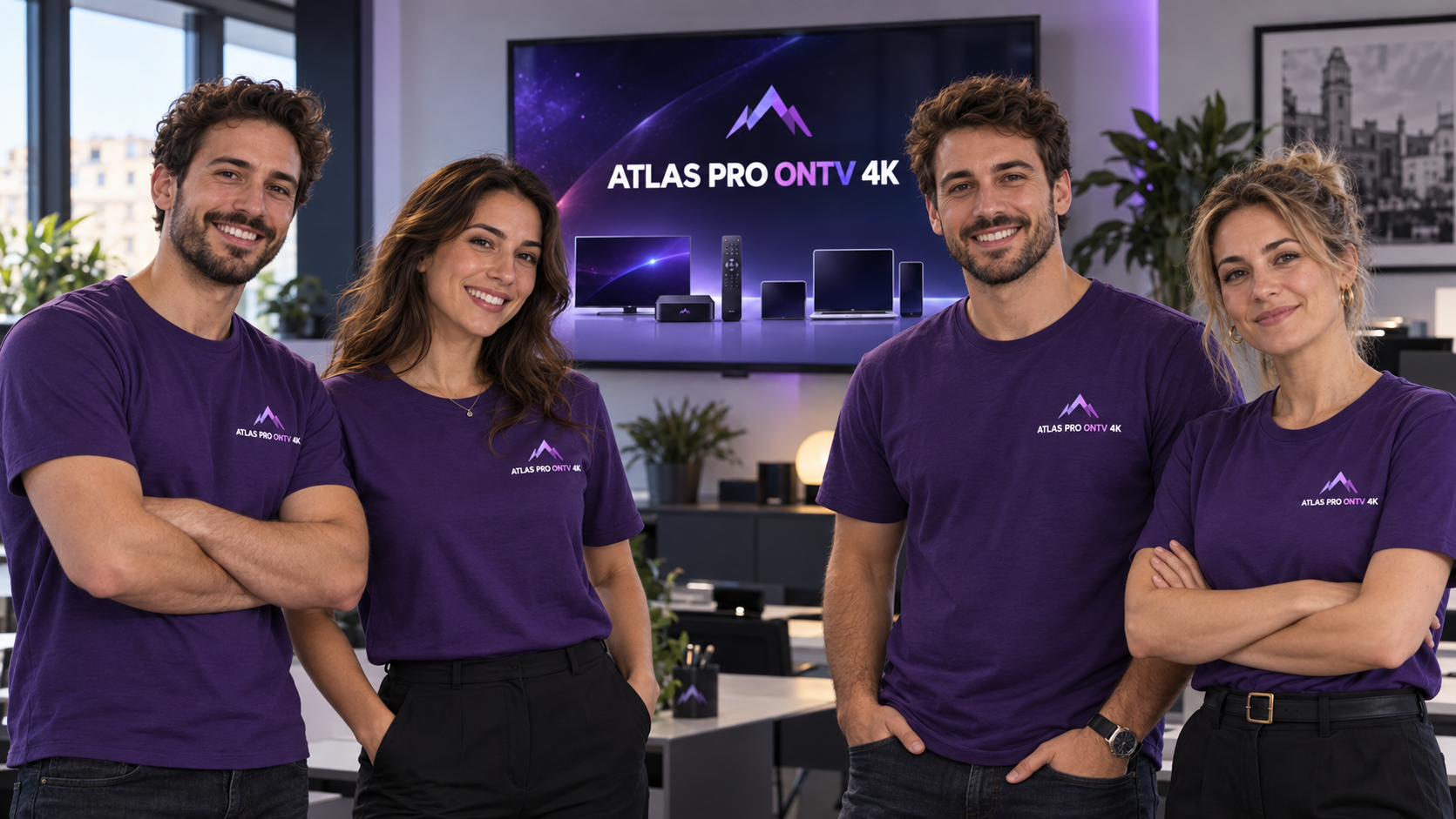 Équipe Atlas Pro ONTV 4K accompagnant les utilisateurs en France
